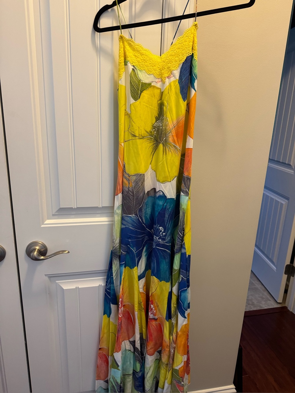 Free People Yellow Floral Maxi Dress